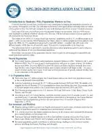 Example of NPG's 2025-2026 Student Fact Sheet