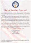 HAPPY BIRTHDAY, AMERICA!